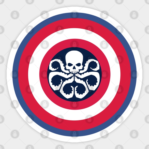 CAPTAIN HYDRA SHIELD Sticker by cast8312